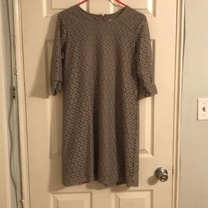 Grey over lace dress